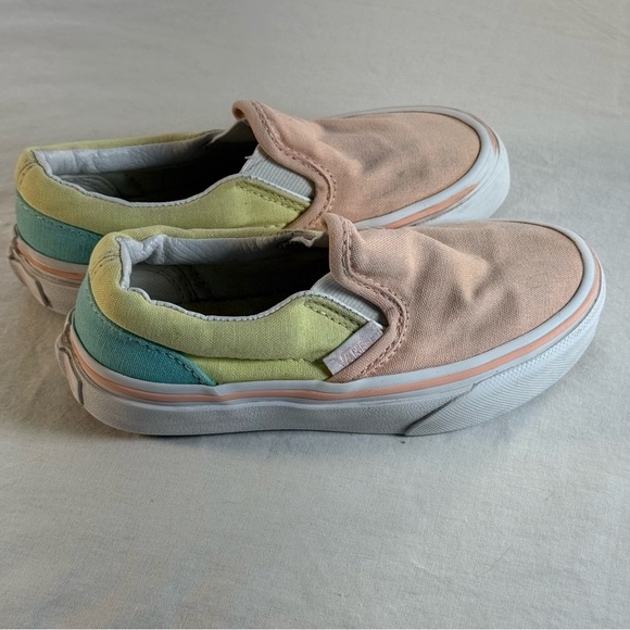Vans Kids Slip-On Sneakers - Peach and Light Yellow - Picture 3 of 15
